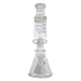MAV Glass - Mini Pyramid Freezable Coil Bong, White Variant, Front View on Seamless White