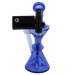MAV Glass Maverick Blue Mini Zuma Dab Rig with Gpen, Vortex Percolator, Side View