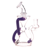 MAV Glass - Mini Zuma+ Gpen Bundle in Purple, 7.5" Vortex Percolator Dab Rig, Side View
