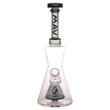 MAV Glass - Pyramid Hourglass Bong with Slitted Pyramid Percolator, 18-19mm Joint - Front View