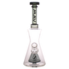 MAV Glass - Pyramid Hourglass Bong with Slitted Pyramid Percolator, 18-19mm Joint - Front View