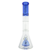 MAV Glass - Blue Pyramid to UFO Beaker Bong Front View with 19mm Joint