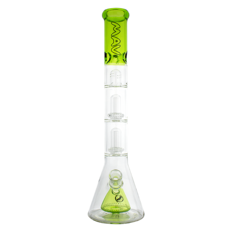 MAV Glass - Pyramid to UFO Beaker Bong with 18-19mm Joint Size and Ooze Design - Front View
