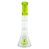 MAV Glass - Pyramid To UFO Beaker Bong in Ooze with 18-19mm Joint Size - Front View