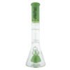 MAV Glass - Pyramid to UFO Beaker Bong in Seafoam, Front View, 18-19mm Joint