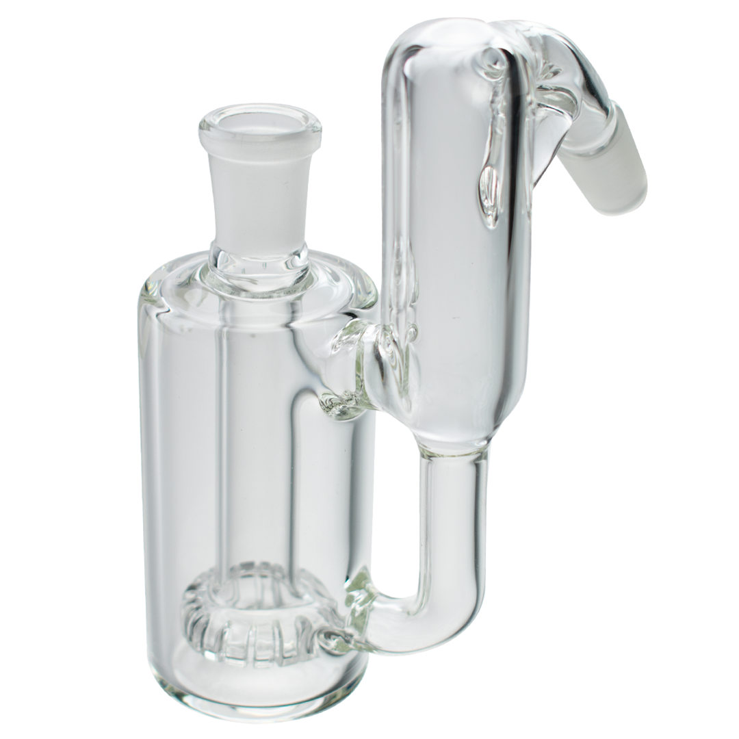 MAV Glass - Clear Recycling Shower Ash Catcher at 45 Degree Angle for Bongs