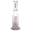 MAV Glass Maverick Clear Single UFO Perc Bottle Bong with 12" Height and 18-19mm Joint Size