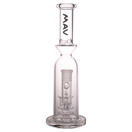MAV Glass Maverick Clear Single UFO Perc Bottle Bong with 12" Height and 18-19mm Joint Size