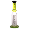 MAV Glass Maverick - 12" Single Ufo Perc Bottle Bong with 18-19mm Joint Size, Front View