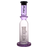 MAV Glass - 12" Tall Purple Single UFO Perc Bottle Bong with Clear Base - Front View