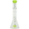 MAV Glass - Slitted Puck to UFO Beaker Bong with 18-19mm Joint Size, Front View