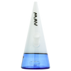 MAV Glass - The Beacon Dab Rig in Ink Blue/White, Front View, 7" Height, 14mm Female Joint