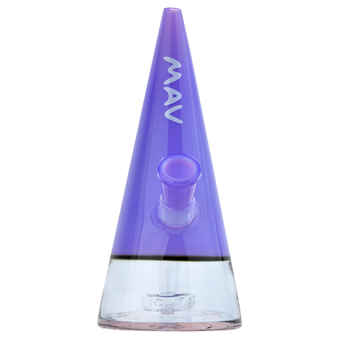 MAV Glass - The Beacon Dab Rig in Purple with Glass on Glass Joint - Front View