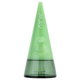 MAV Glass - The Beacon Dab Rig in Smoke/Seafoam, 7" Tall with 14mm Female Joint, Front View