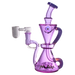 MAV Glass - Purple Beverly Subtl Collab Hourglass Recycler Dab Rig, Front View