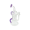 MAV Glass Maverick - The Big Bear Recycler Dab Rig in Purple, Honeycomb Percolator, Side View