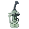 MAV Glass - The Big Bear Recycler Dab Rig in Smoke, with Honeycomb Percolator, 9.5" Height