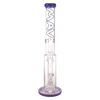 MAV Glass - The Cascade 18'' Bong in Purple Milk Variant, Front View on Seamless White