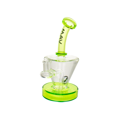 MAV Glass Maverick - The Cone Rig with Hole Diffuser and 14mm Joint, Front View on White