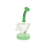 MAV Glass - The Cone Rig in Seafoam with Hole Diffuser and 14mm Joint - Front View