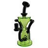 MAV Glass - The Humboldt Dab Rig in Black & Ooze with Cyclone Percolator - Front View