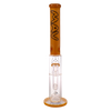 MAV Glass - The Laguna 20" Bong in Orange with Glass on Glass Joint and Percolator - Front View