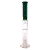 MAV Glass - The Mammoth 19" Bong in Forest Green with Clear Base and Ice Notches