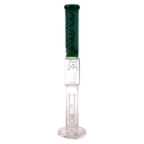 MAV Glass - The Mammoth 19" Bong in Forest Green with Clear Base and Ice Notches