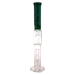 MAV Glass - The Mammoth 19" Bong in Forest Green with Clear Base and Ice Notches