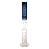 MAV Glass Maverick - The Mammoth 19'' Bong in Ink Blue with Clear Base - Front View