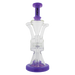 MAV Glass Ojai Barrel Recycler Dab Rig in Purple with Cyclone Percolator - Front View