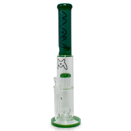 MAV Glass - The Palomar Bong in Forest Green with Percolator - Front View