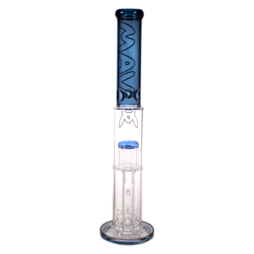 MAV Glass Maverick - The Palomar Bong in Ink Blue with 19" Height and 18-19mm Joint Size