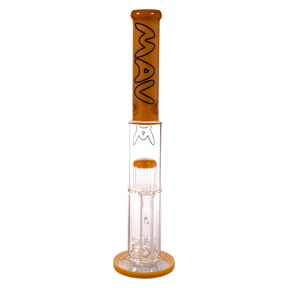 MAV Glass Maverick - The Palomar Bong in Orange, 19" Tall, 18-19mm Joint, Front View