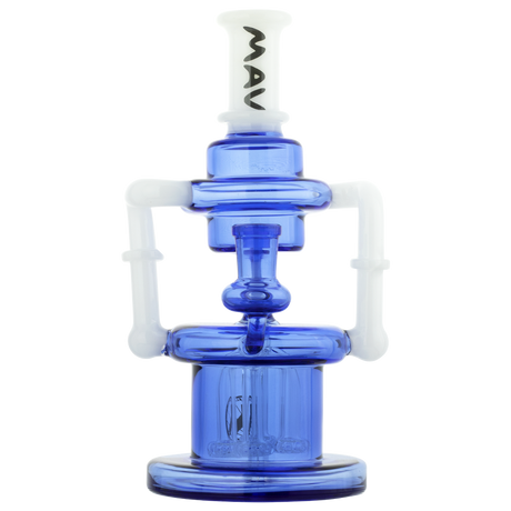 MAV Glass - The Pasadena Microscopic Quad Shower Recycler in Ink Blue, Front View