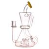 MAV Glass - The Shasta Dab Rig in Yellow with Vortex Percolator and Glass on Glass Joint