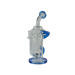 MAV Glass - The Sonoma Recycler Bong in Blue with Vortex Percolator - Front View