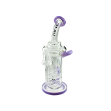 MAV Glass - The Sonoma Recycler Bong in Purple with Vortex Percolator - Front View