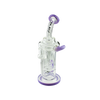 MAV Glass - The Sonoma Recycler Bong in Purple with Vortex Percolator - Front View