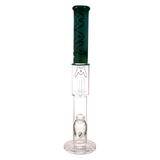 MAV Glass - THE SONORA 20" Bong in Forest Green with Showerhead Percolator - Front View