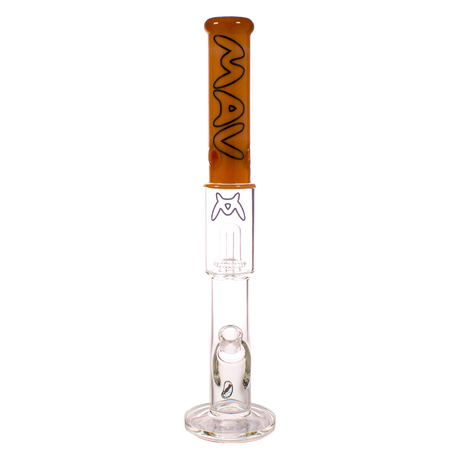 MAV Glass - THE SONORA 20" Bong in Orange with Showerhead Percolator - Front View