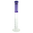 MAV Glass 18" Triple Honeycomb Straight Tube Bong in Purple, Front View on White Background