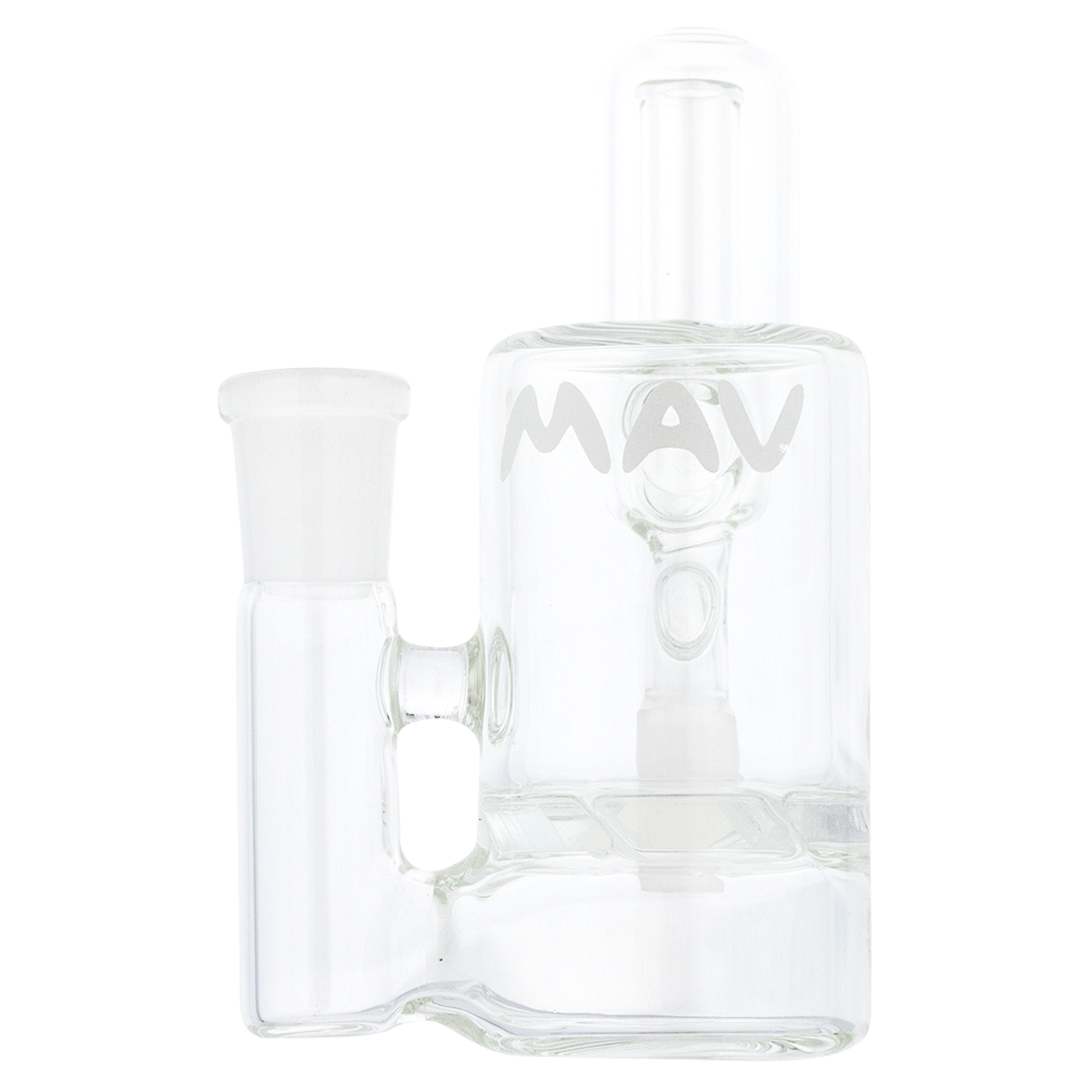 MAV Glass - Turbine Ash Catcher with 14mm Joint, Front View on Seamless White Background