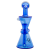 MAV Glass - Blue & White Tx220 Dab Rig with Vortex Percolator - Front View