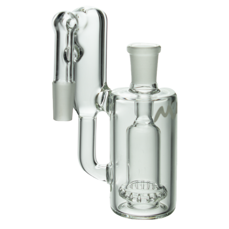 MAV Glass - Ufo Recycler Ash Catcher with Showerhead Percolator, 45 Degree Joint, Front View