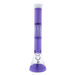 MAV Glass - Purple Wig Wag Beaker Bong, 18" Tall, 50mm Diameter, Front View