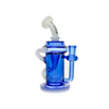 MAV Glass Monterey Recycler Dab Rig in Ink Blue with Vortex Percolator and 14mm Joint - Front View