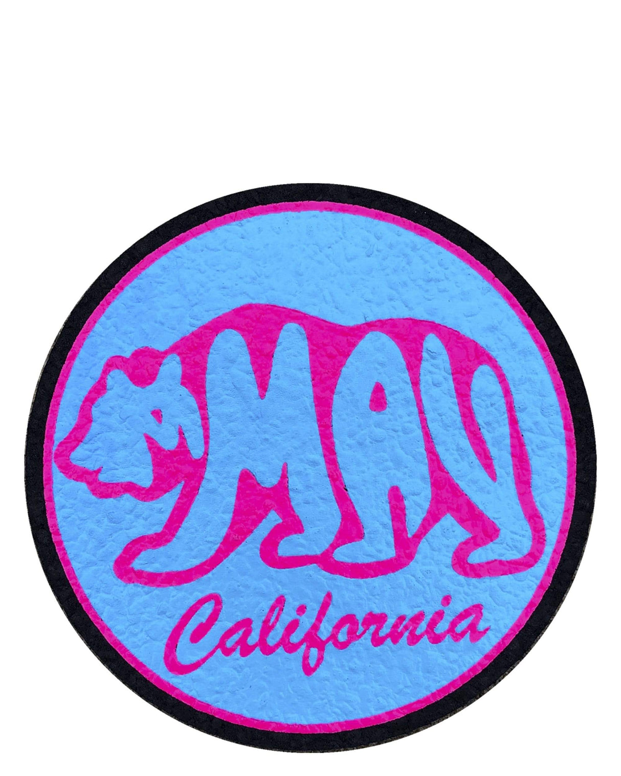 MAV Glass Moodmat Rubber Dab Mat with Cali Bear design in vibrant colors, perfect for dab rig setup