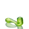 MAV Glass Pocket Sherlock in Ooze - Compact 3.5" Hand Pipe, Portable Beaker Design with Deep Bowl, Side View