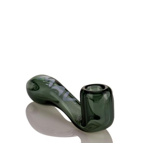 MAV Glass Pocket Sherlock in Smoke - Compact 3.5" Hand Pipe for Concentrates, Side View